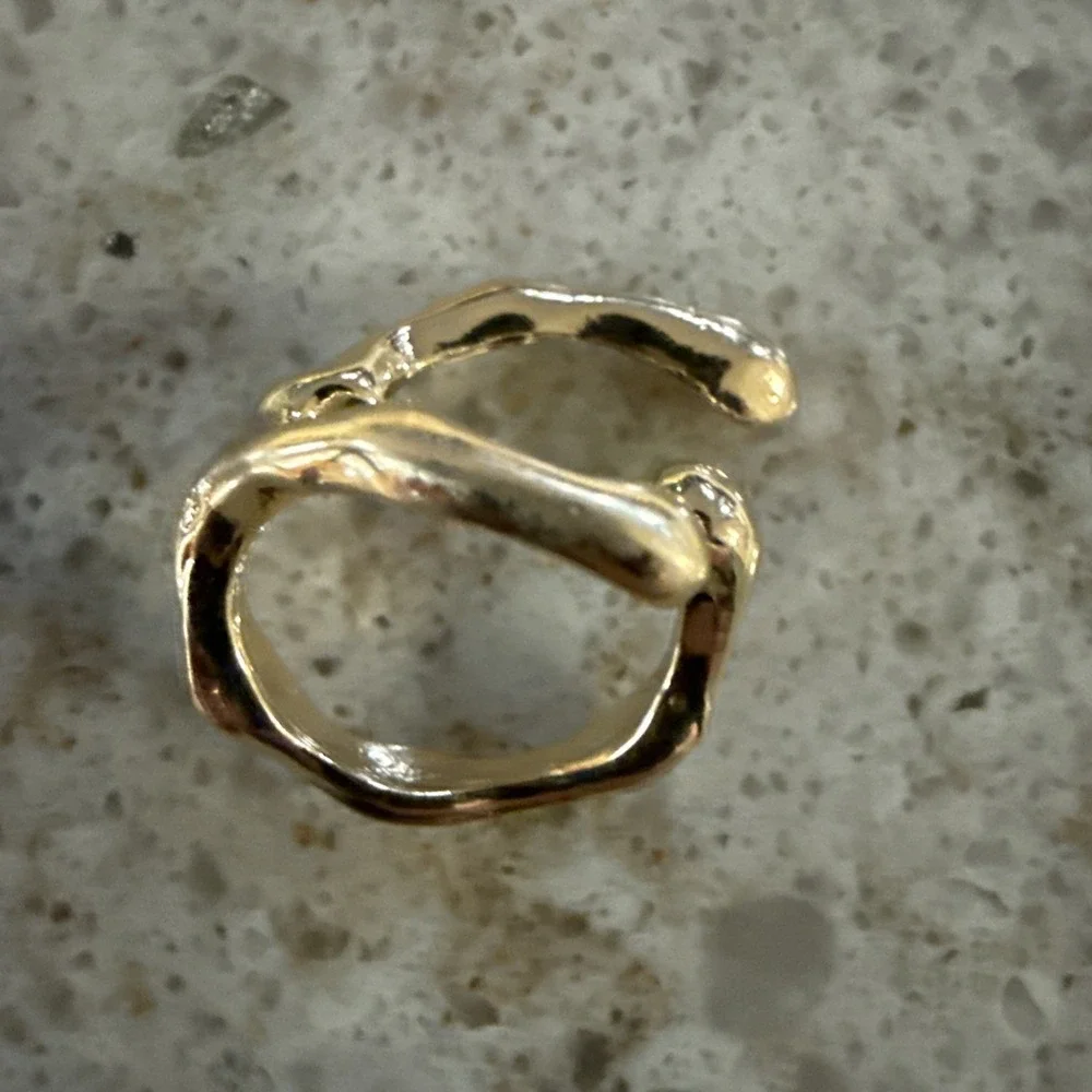 6 Pcs Fashion Rings Jewellery for Women Party Gold Colour